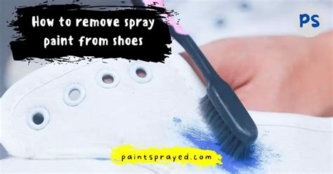 remove spray paint from shoes